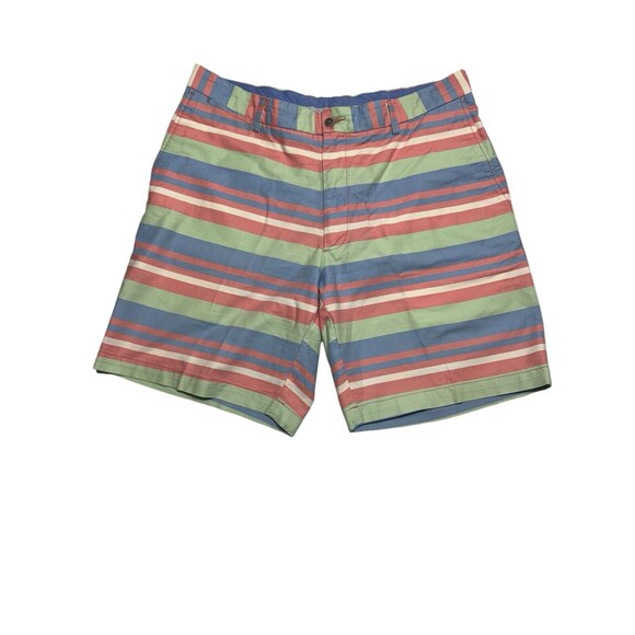 Peter‎ Millar Chino Golf Shorts Men’s Size 36 Pastel Horizontal Stripe - Picture 9 of 9